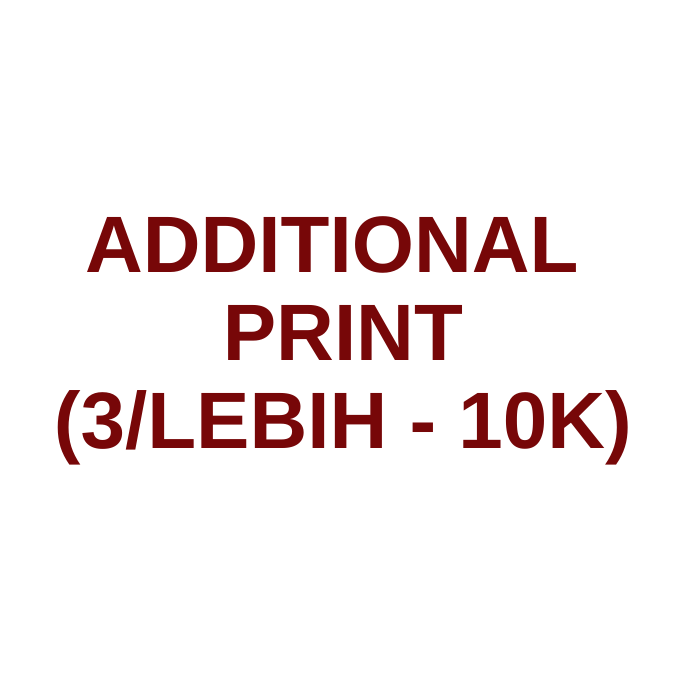 ADDITIONAL PRINT (3 PCS)
